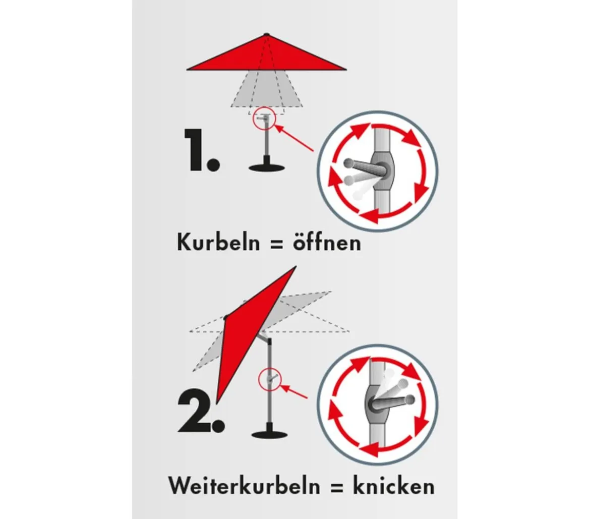 Doppler Sonnenschirm Expert Auto Tilt, rechteckig, ca. B300/T200 cm