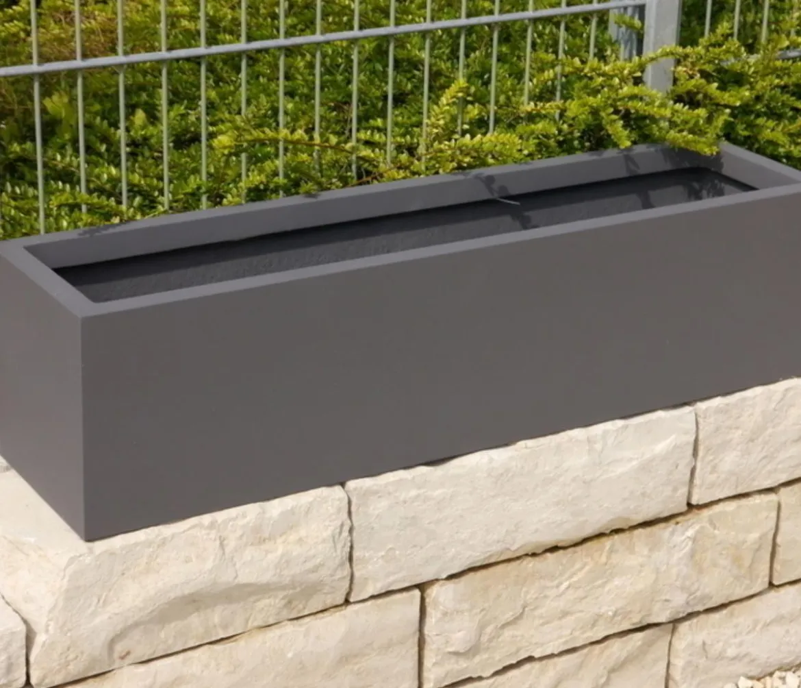 Eastwest Fiberglas-Blumenkasten Supremo, rechteckig