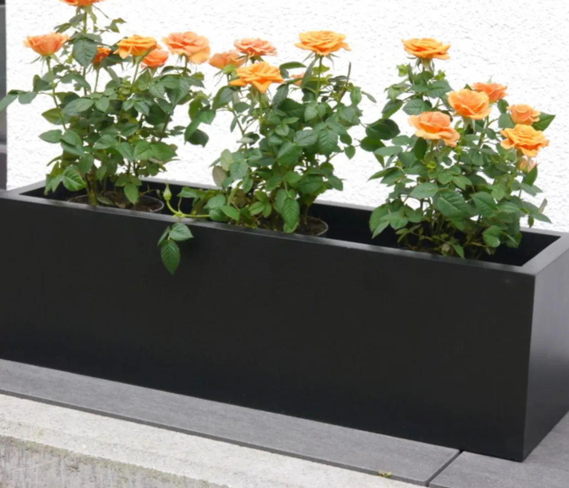 Eastwest Fiberglas-Blumenkasten Supremo, rechteckig