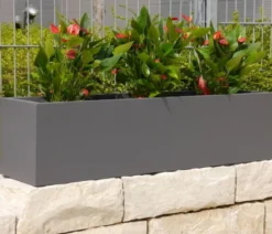 Eastwest Fiberglas-Blumenkasten Supremo, rechteckig
