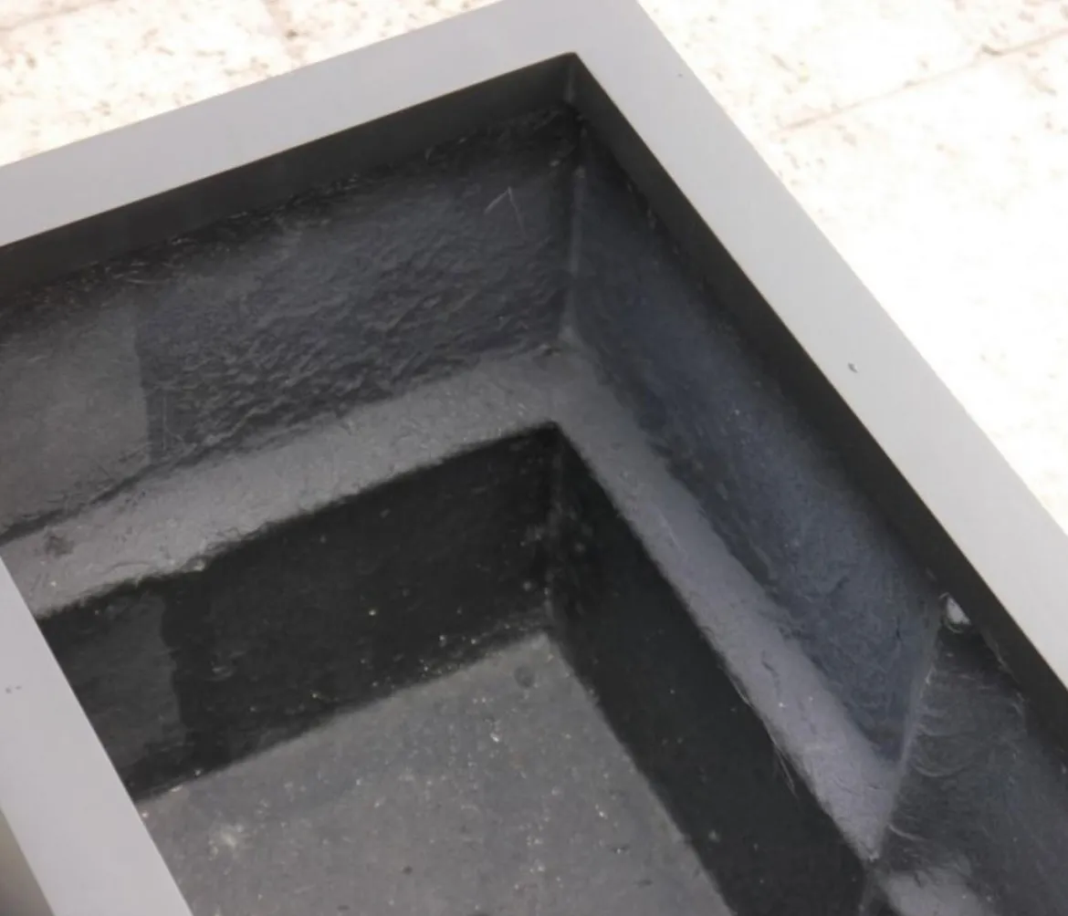Eastwest Fiberglas-Pflanztrog Supremo, rechteckig, schwarz, ca. B120/H55/T50 cm