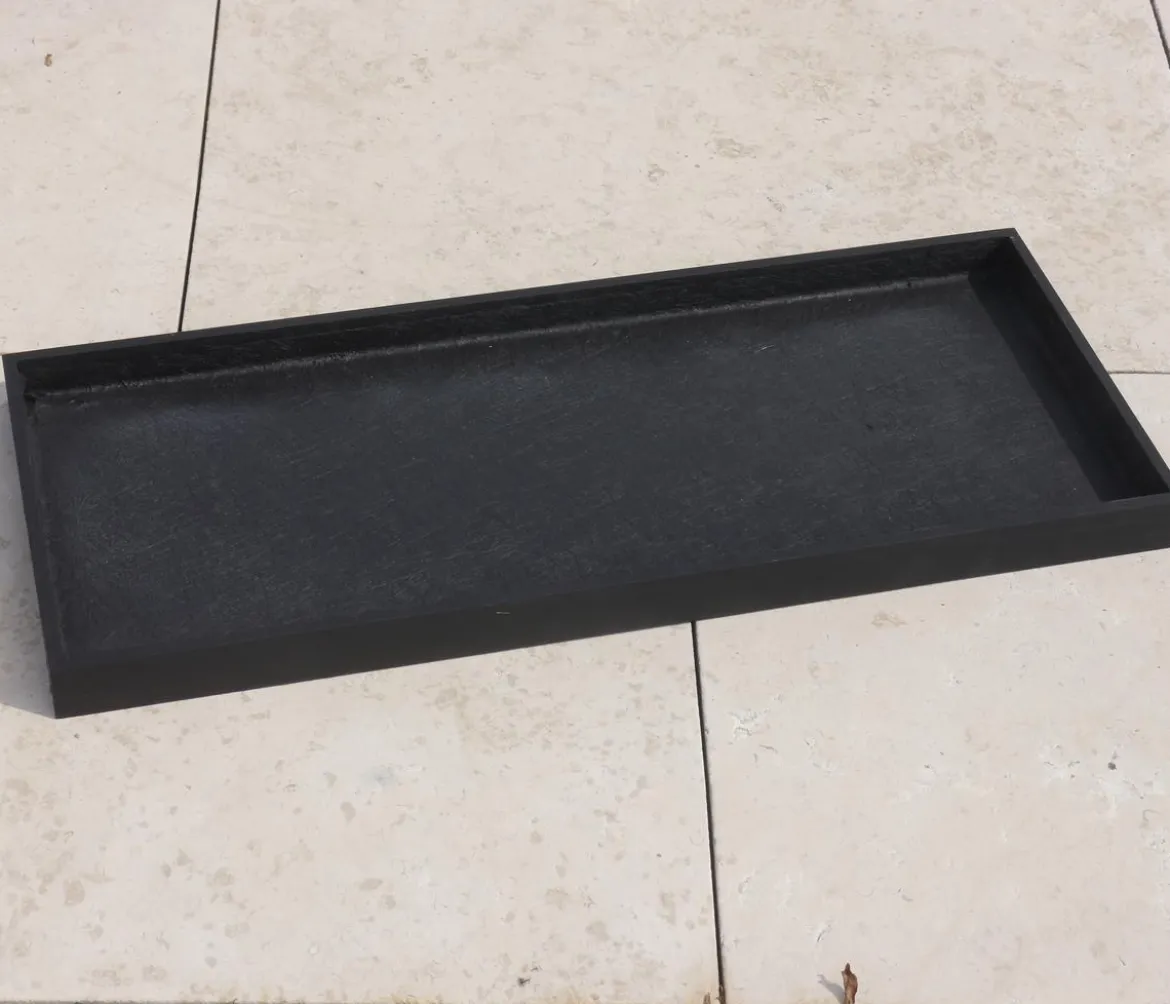 Eastwest Fiberglas-Untersetzer Bassin, rechteckig