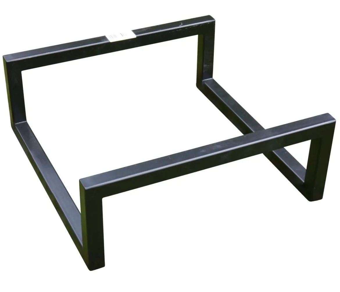 Eastwest Metall-Untergestell für Pflanzkübel, quadratisch, schwarz, ca. B50/H15/T50 cm