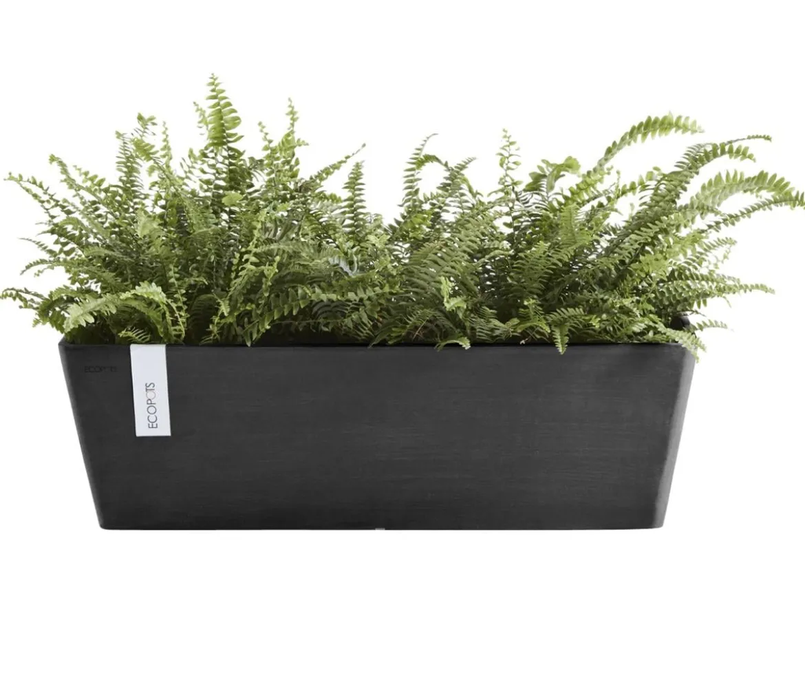 Ecopots Kunststoff-Kasten Bruges mit Wassersystem, rechteckig