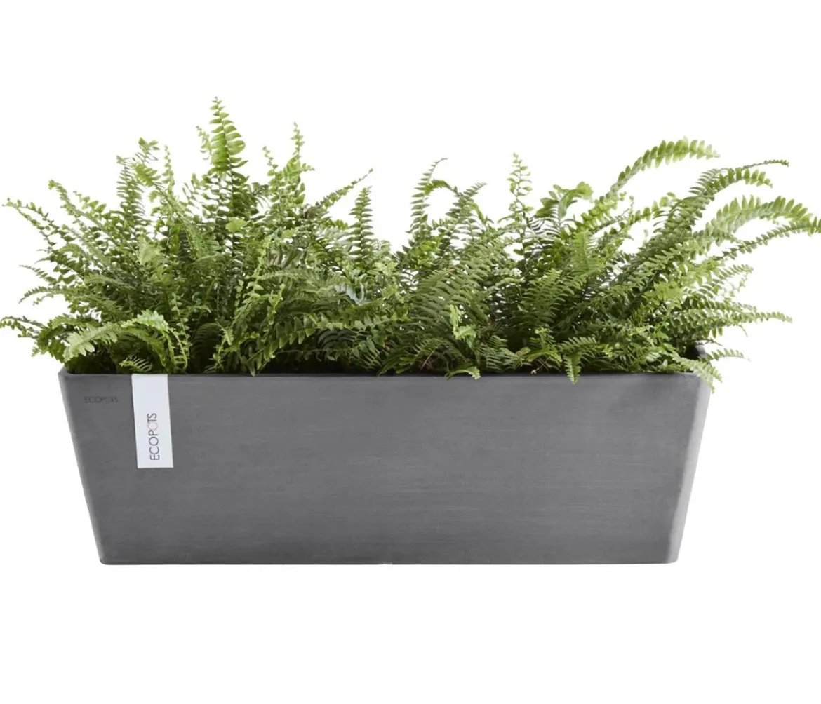Ecopots Kunststoff-Kasten Bruges mit Wassersystem, rechteckig