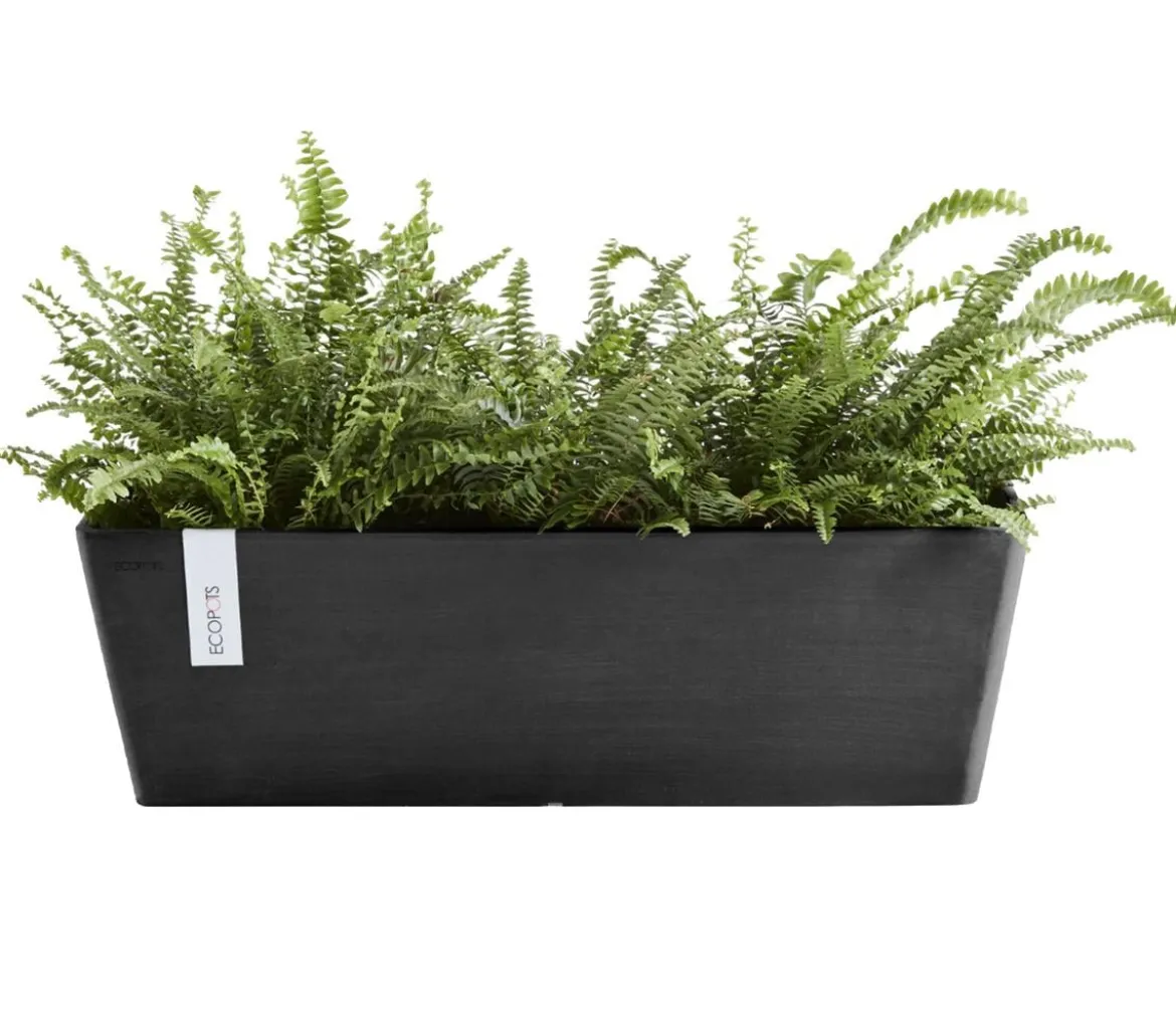 Ecopots Kunststoff-Kasten Bruges mit Wassersystem, rechteckig