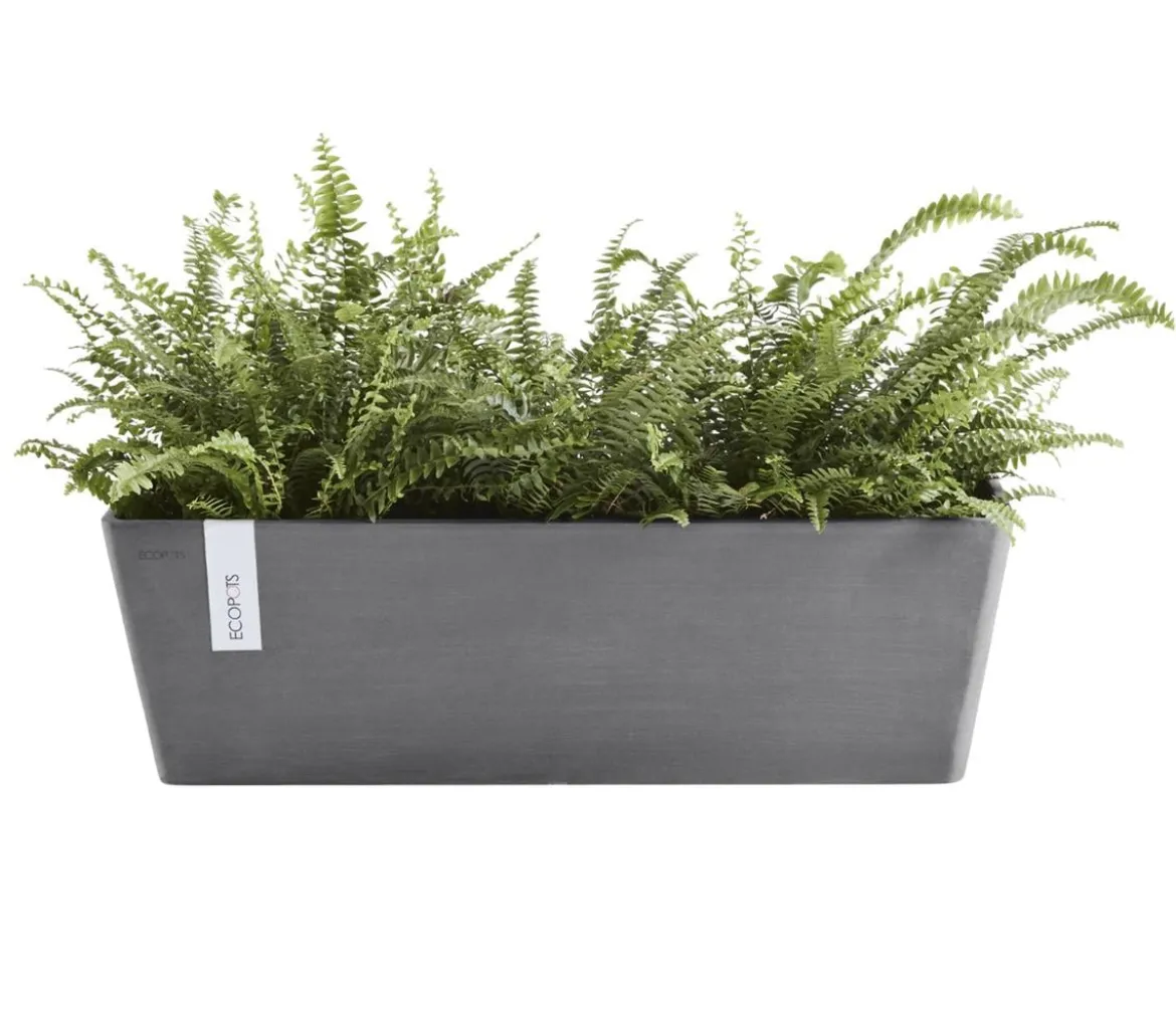 Ecopots Kunststoff-Kasten Bruges mit Wassersystem, rechteckig