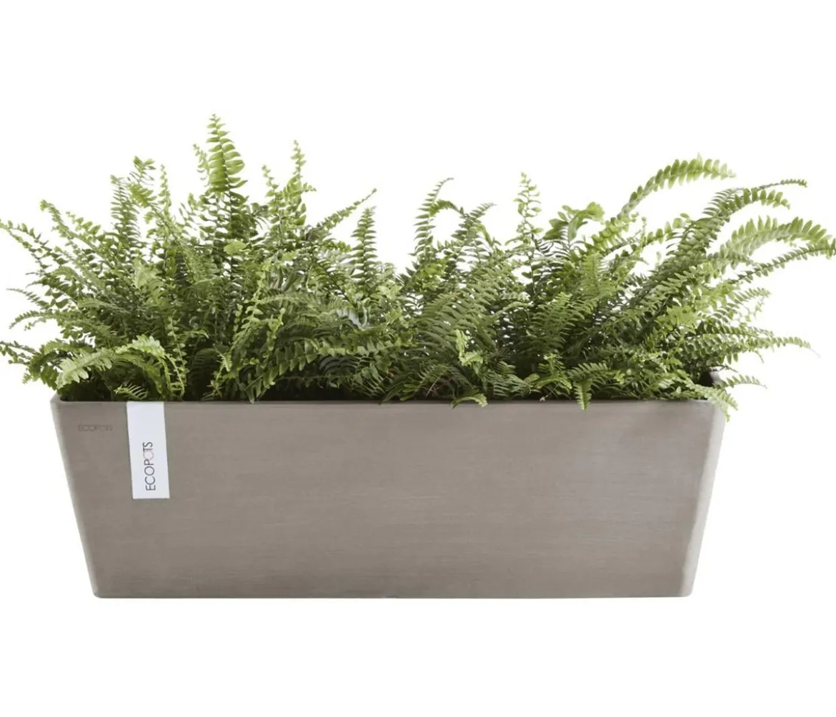Ecopots Kunststoff-Kasten Bruges mit Wassersystem, rechteckig