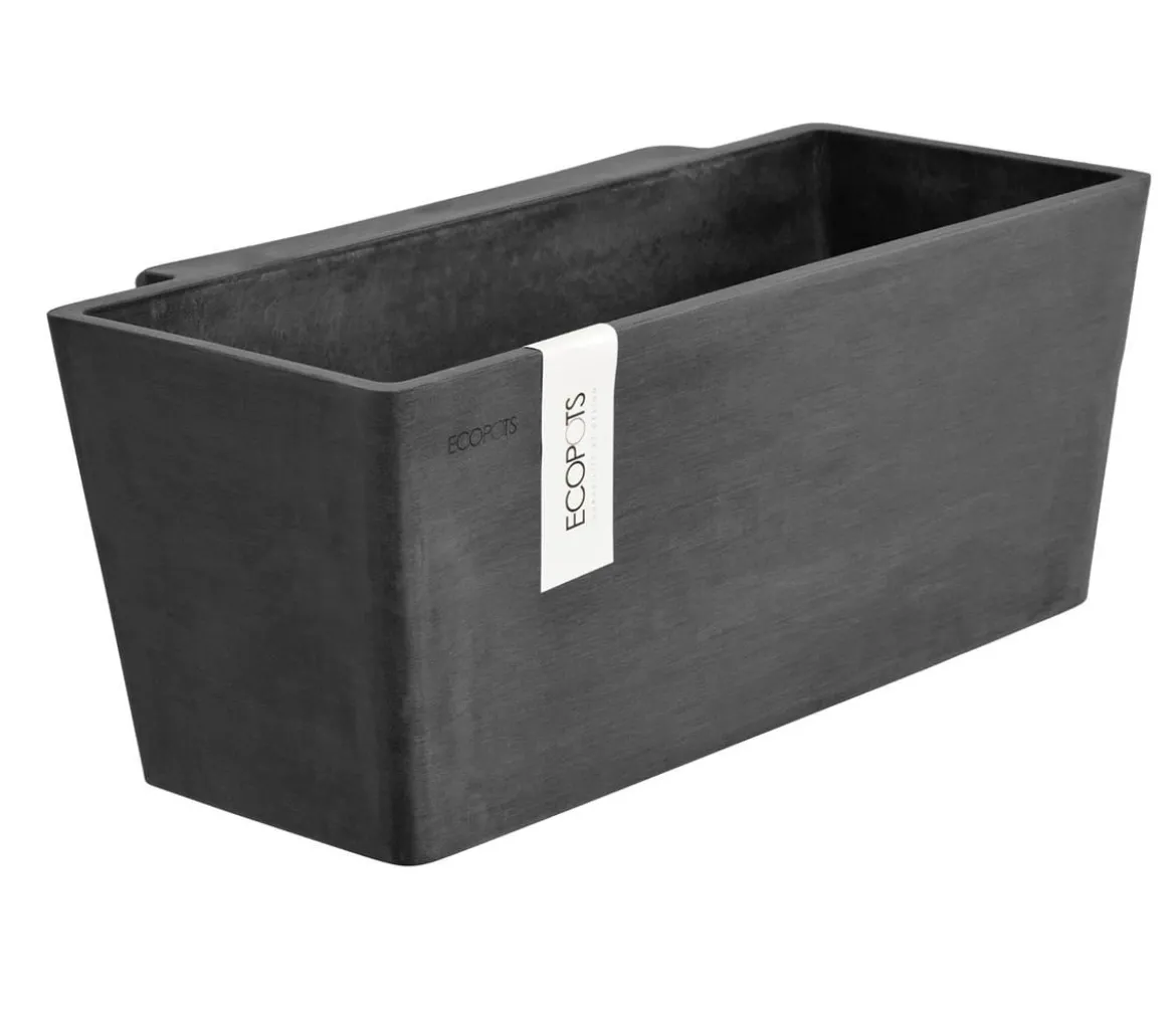 Ecopots Kunststoff-Kasten Manhattan Wall mit Wassersystem, rechteckig