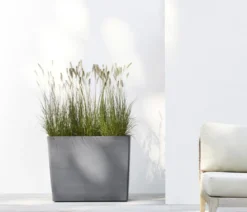 Ecopots Kunststoff-Kasten Paris mit Rollen, rechteckig