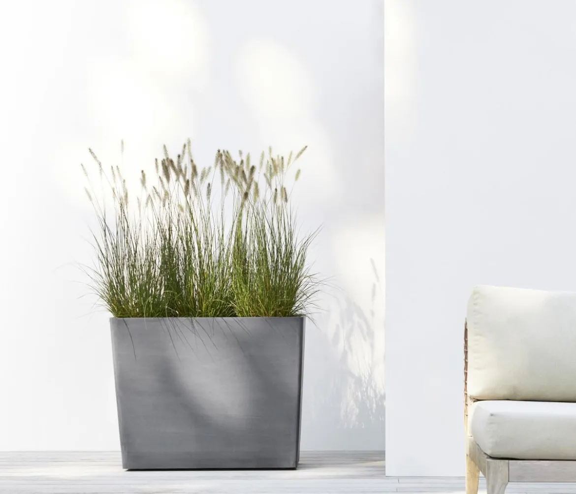 Ecopots Kunststoff-Kasten Paris mit Rollen, rechteckig