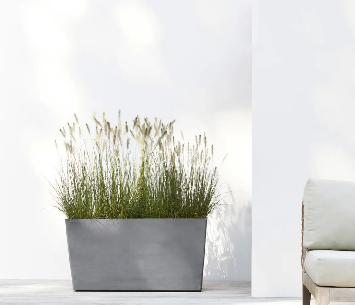 Ecopots Kunststoff-Kasten Paris mit Rollen, rechteckig