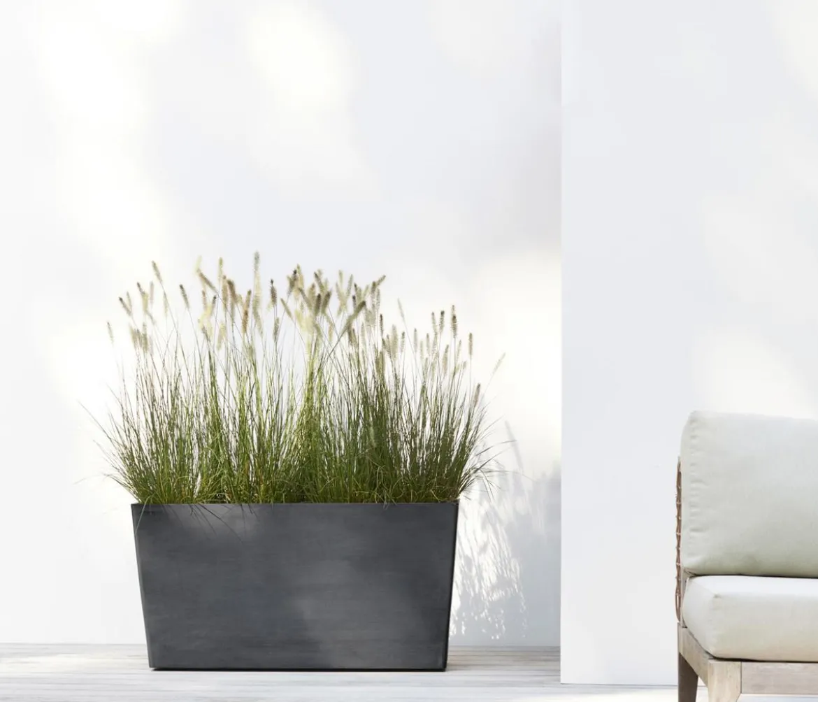 Ecopots Kunststoff-Kasten Paris mit Rollen, rechteckig