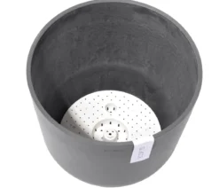 Ecopots Kunststoff-Topf Oslo mit Wassersystem, rund