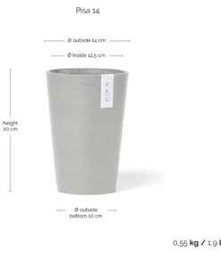 Ecopots Kunststoff-Topf Pisa