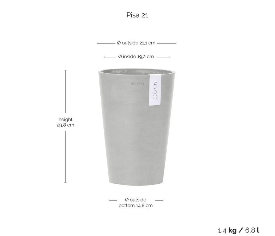 Ecopots Kunststoff-Topf Pisa