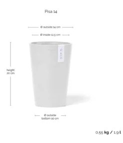 Ecopots Kunststoff-Topf Pisa