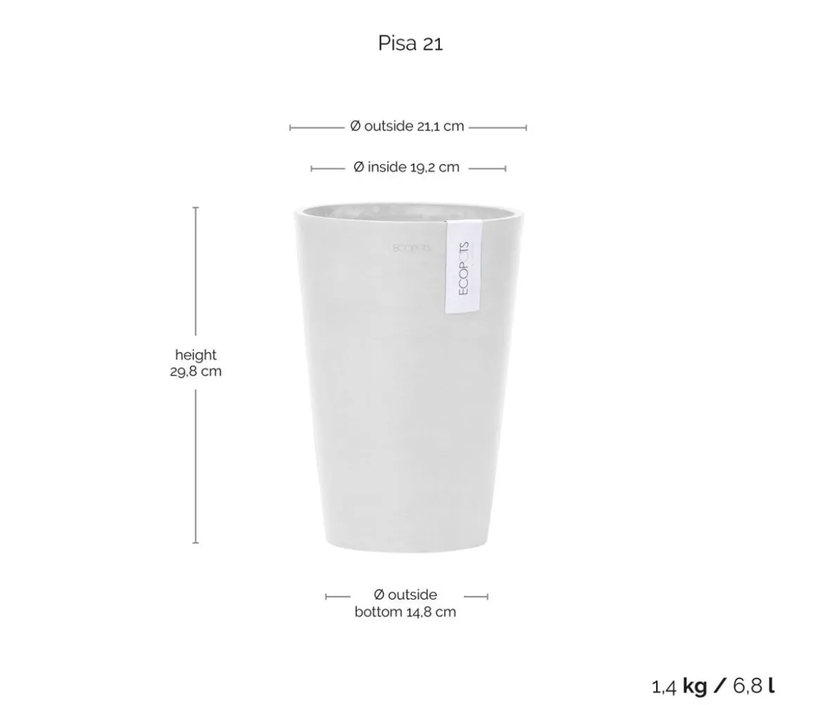 Ecopots Kunststoff-Topf Pisa