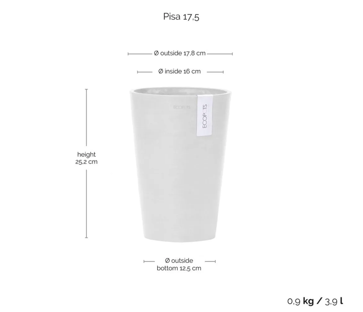 Ecopots Kunststoff-Topf Pisa