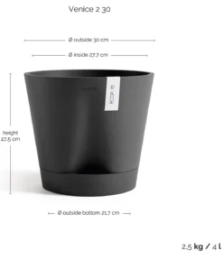 Ecopots Kunststoff-Topf Venice 2, rund