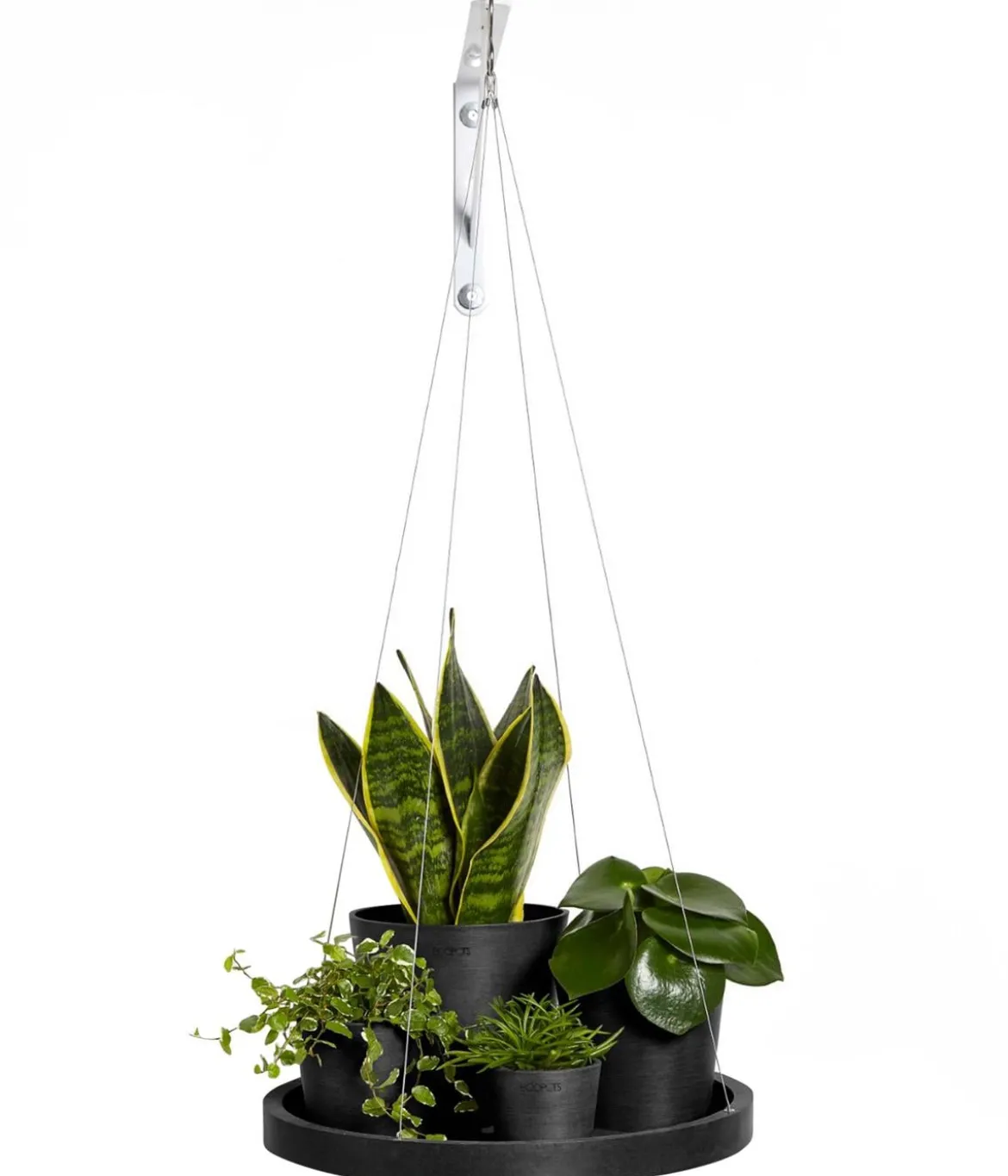 Ecopots Kunststoff-Untersetzer hängend, rund, ca. Ø36/H3 cm