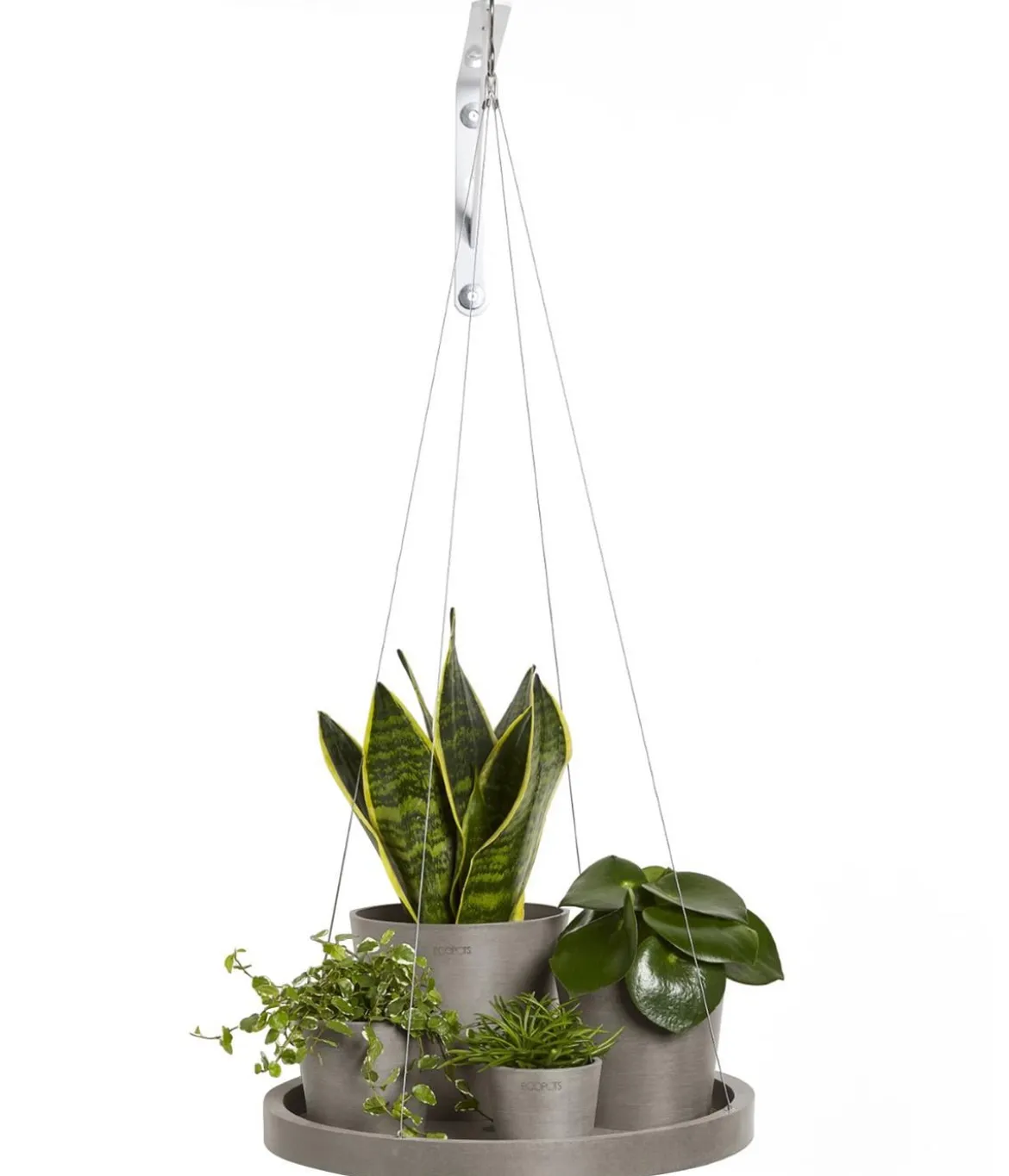 Ecopots Kunststoff-Untersetzer hängend, rund, ca. Ø36/H3 cm