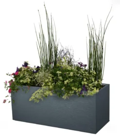 EDA Kunststoff-Kasten Graphit, anthrazit, ca. B99,5/H43,5/T39,5 cm