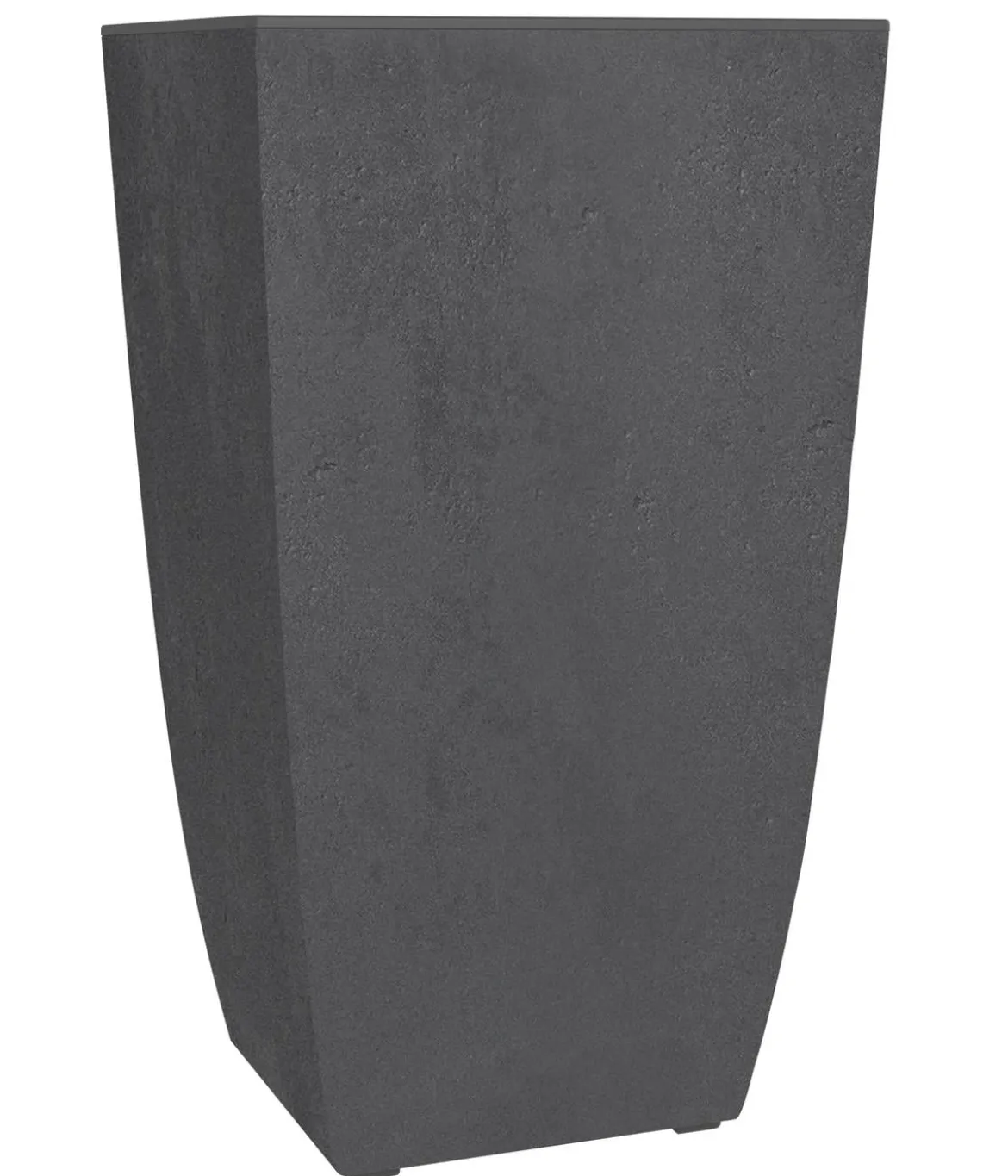 EDA Kunststoff-Pflanztopf Diva Basalt, quadratisch, anthrazit