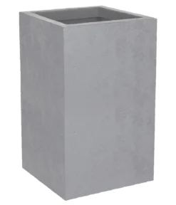 EDA Kunststoff-Topf Basalt Up, quadratisch, ca. B30/H50/T30 cm