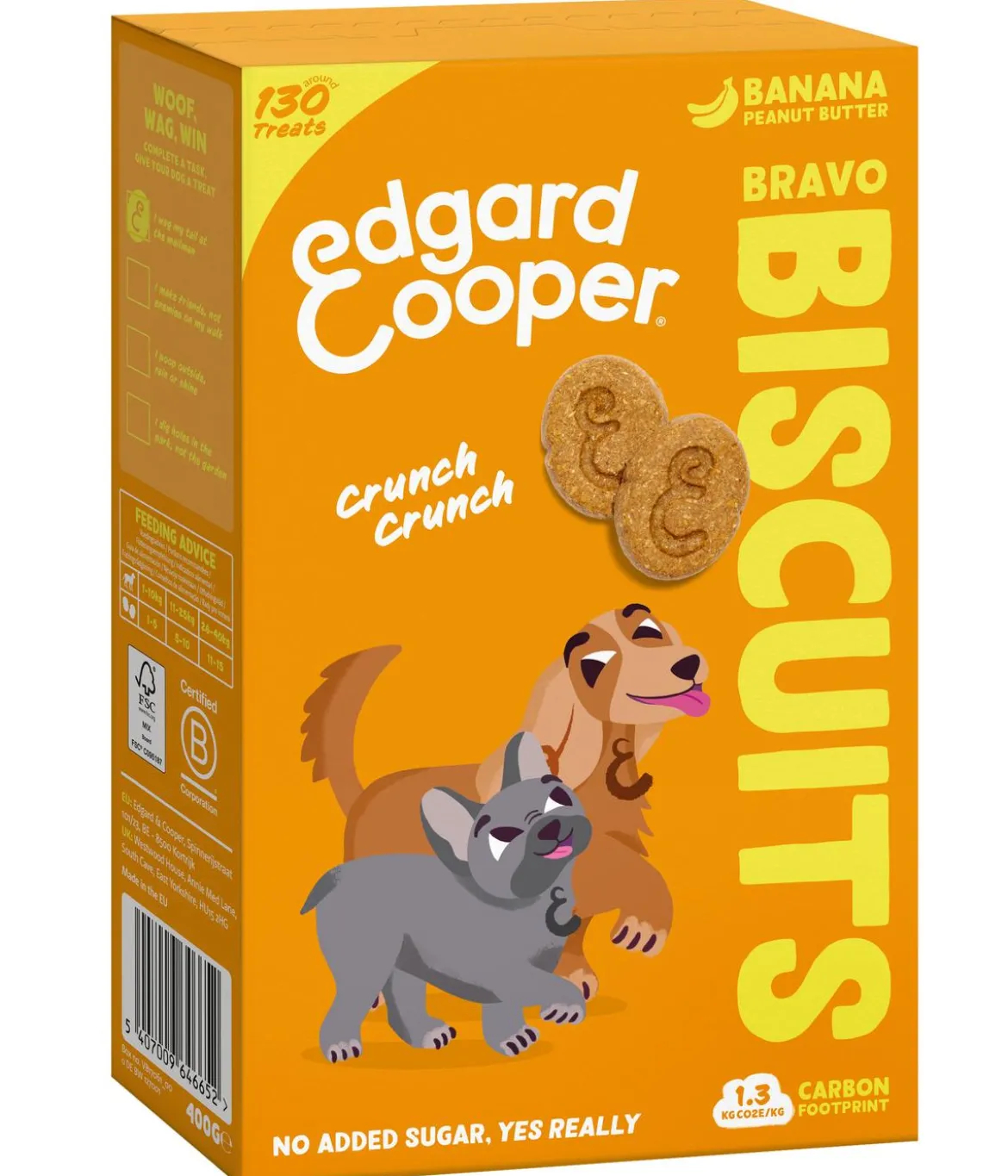 Edgard & Cooper Hundesnack Bravo Biscuits, 400 g