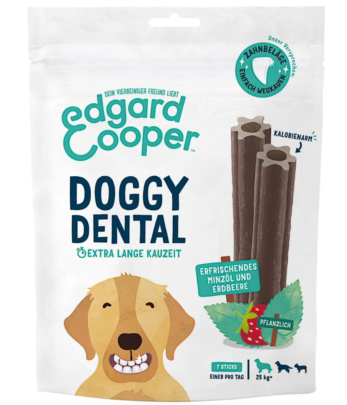 Edgard & Cooper Hundesnack Doggy Dental, Minzöl & Erdbeere