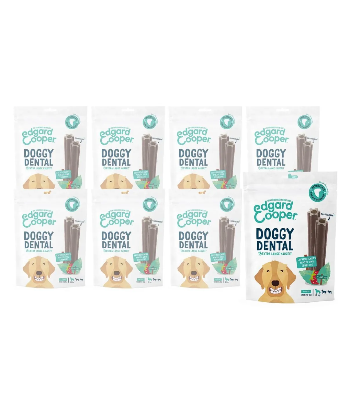 Edgard & Cooper Hundesnack Doggy Dental, Minzöl & Erdbeere