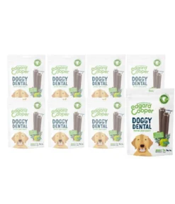 Edgard & Cooper Hundesnack Doggy Dental, Apfel & Eukalyptusöl, 8 x 105 g
