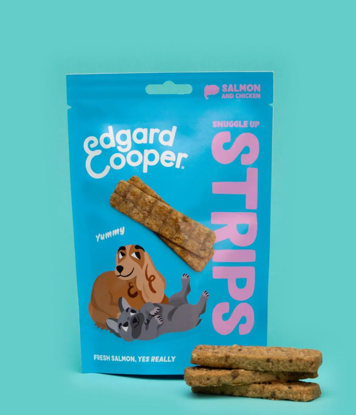Edgard & Cooper Hundesnack Snuggle Up Strips, 11 x 75 g