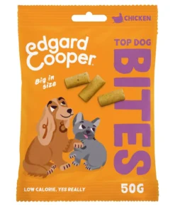 Edgard & Cooper Hundesnack Top Dog Bites, Big, Huhn, 15 x 50 g