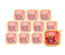 Edgard & Cooper Nassfutter für Hunde, Prachtvolles Huhn & Lachs, Senior, 11 x 150 g