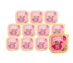 Edgard & Cooper Nassfutter für Hunde, Sagenhafte Ente & Huhn, Junior, 11 x 150 g