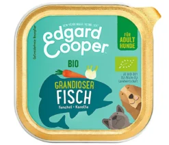 Edgard & Cooper Nassfutter für Hunde, Grandioser Fisch Adult, Bio, 17 x 100 g