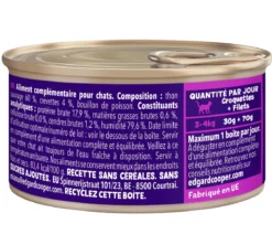 Edgard & Cooper Nassfutter für Katzen Wildfang-Thunfisch & Garnele Filets, 24 x 70 g