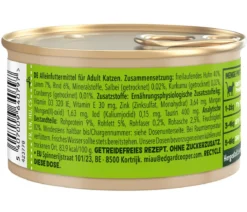 Edgard & Cooper Nassfutter für Katzen Lamm & Freilandhuhn Stückchen in Soße Adult, 18 x 85 g