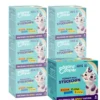 Edgard & Cooper Nassfutter für Katzen Mischpaket Stückchen in Soße Adult, 6 x 8x85 g
