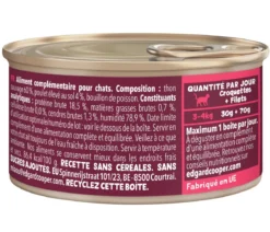 Edgard & Cooper Nassfutter für Katzen Wildfang-Thunfisch & Freilaufhuhn Filets, 24 x 70 g