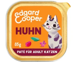 Edgard & Cooper Nassfutter für Katzen Freilaufhuhn Paté Adult, 16 x 85 g