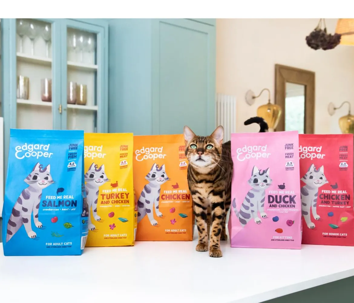 Edgard & Cooper Trockenfutter für Katzen Frischer Freilandtruthahn & Freilandhuhn Adult, 2 kg