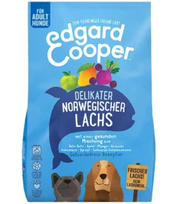 Edgard & Cooper Trockenfutter für Hunde, Delikater Norwegischer Lachs Adult