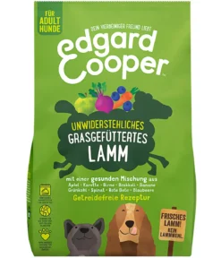 Edgard & Cooper Trockenfutter für Hunde, Unwiderstehliches Grasgefüttertes Lamm Adult