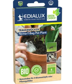 Edialux Nema-T-Bag Pot Plant gegen Trauermücken, 4 Stk.