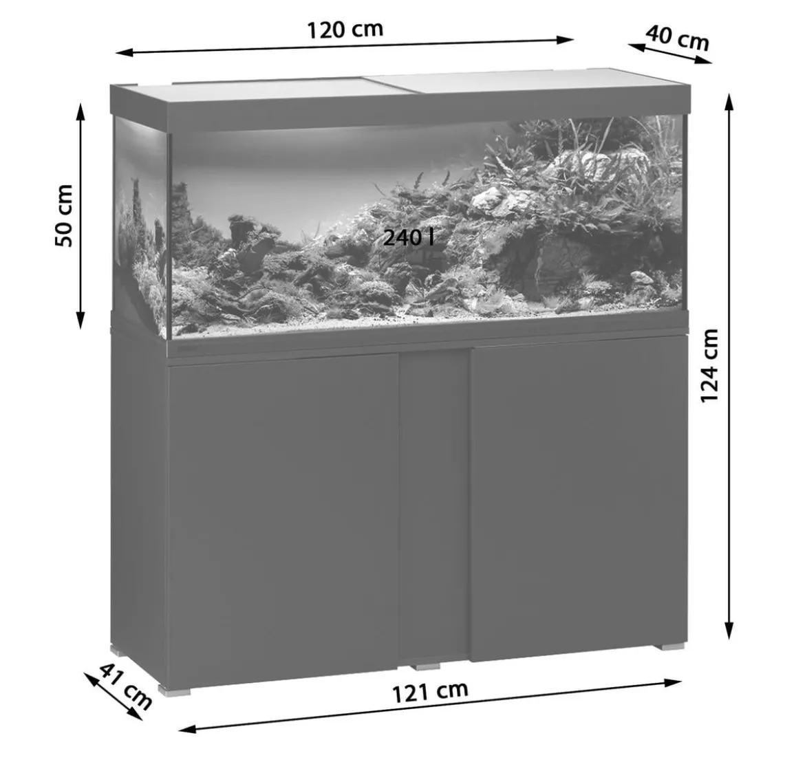 EHEIM Aquarium Kombination VivalineLED 240