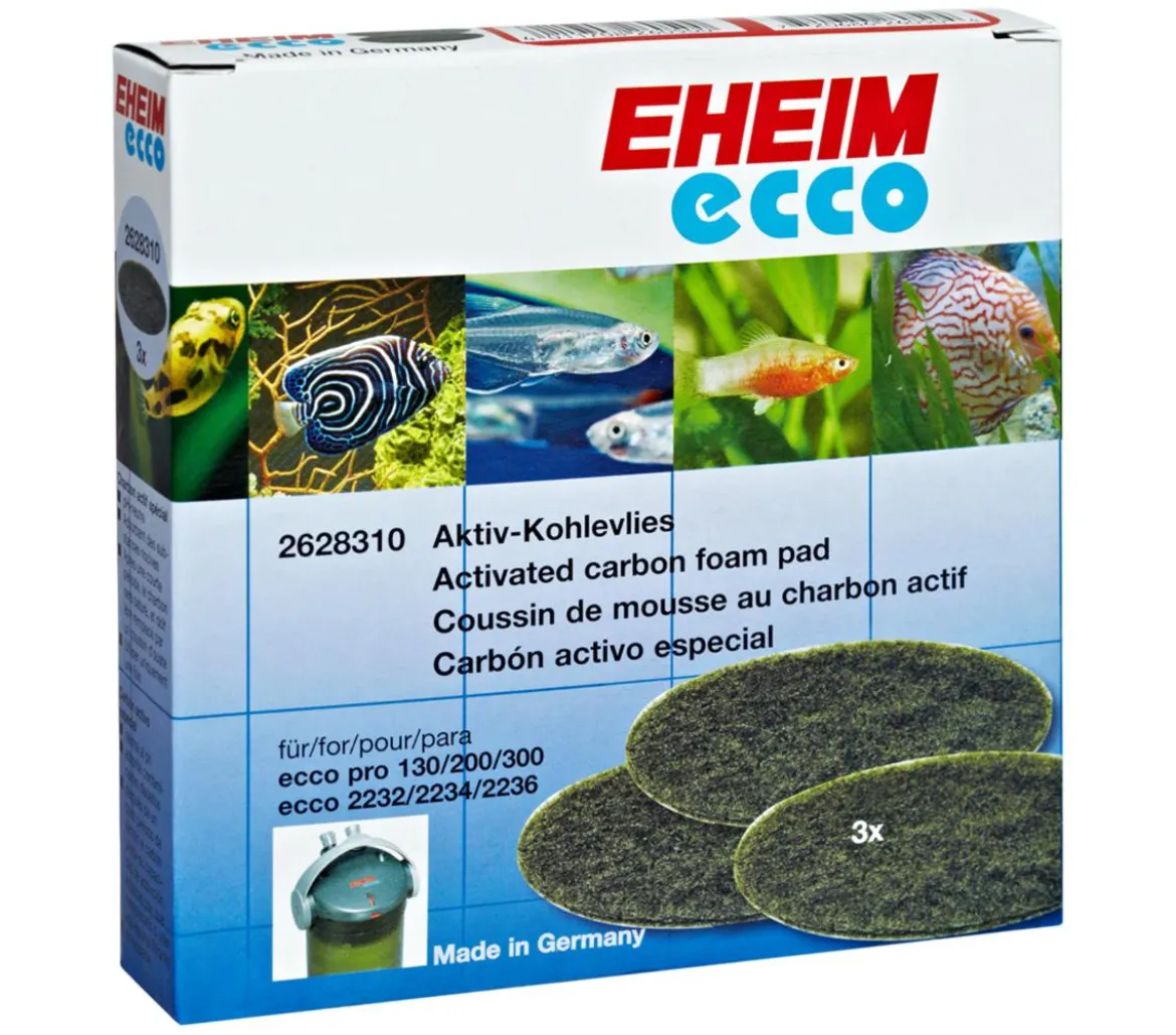 EHEIM ecco Aktiv-Kohlevlies, 3er-Set