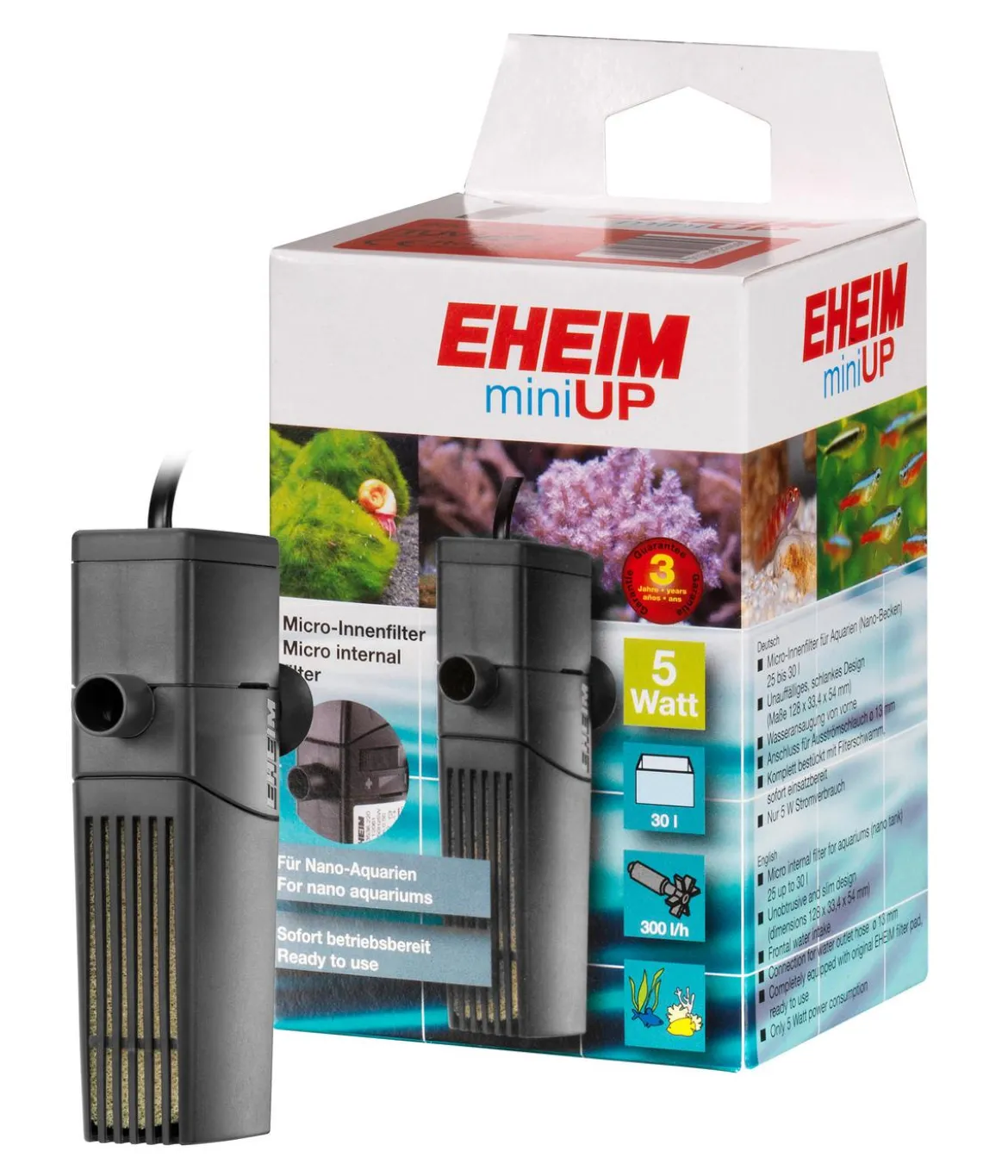 EHEIM Innenfilter miniUP, ca. B54/H128/T33 mm